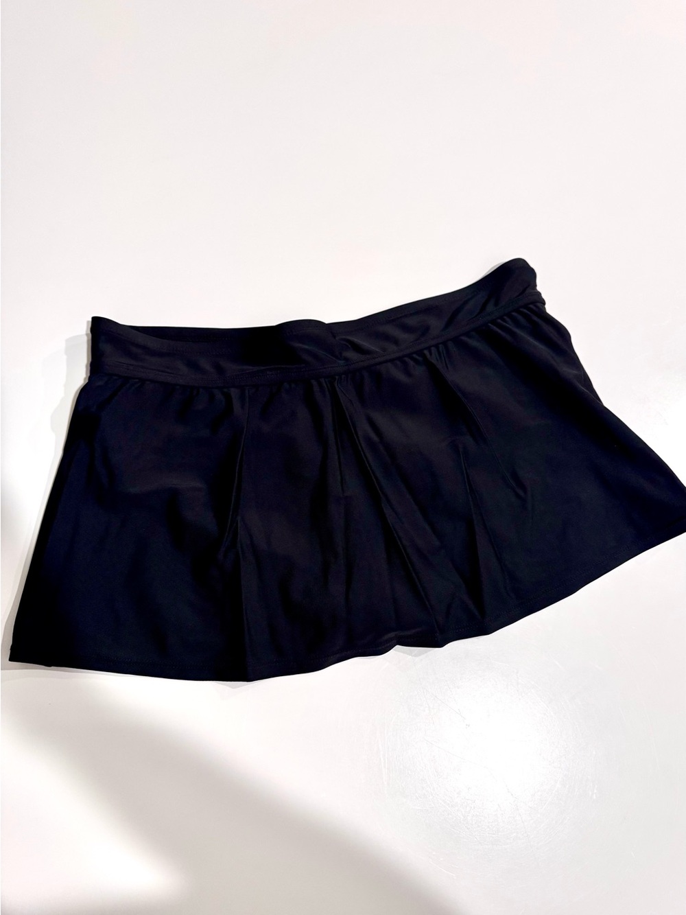 Sail Away by Longitude Black Women's Swim Skirt Built-In Bikini, size M NWOT